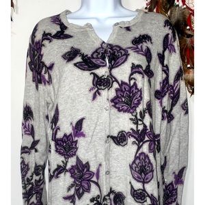 3/$15 Floral Cardigan